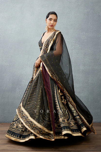 Sucheta in our Custom Gulghast Lehenga Set