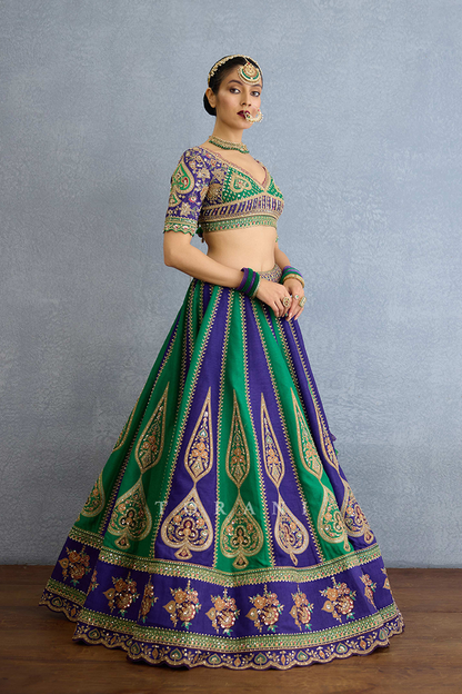 Baghan Morni Lehenga Set