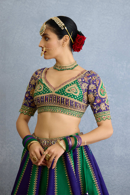 Baghan Morni Lehenga Set
