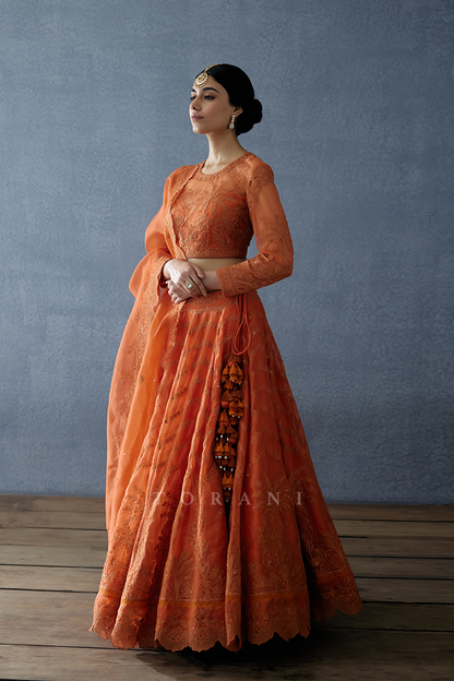 Kesari Indira Lehenga Set
