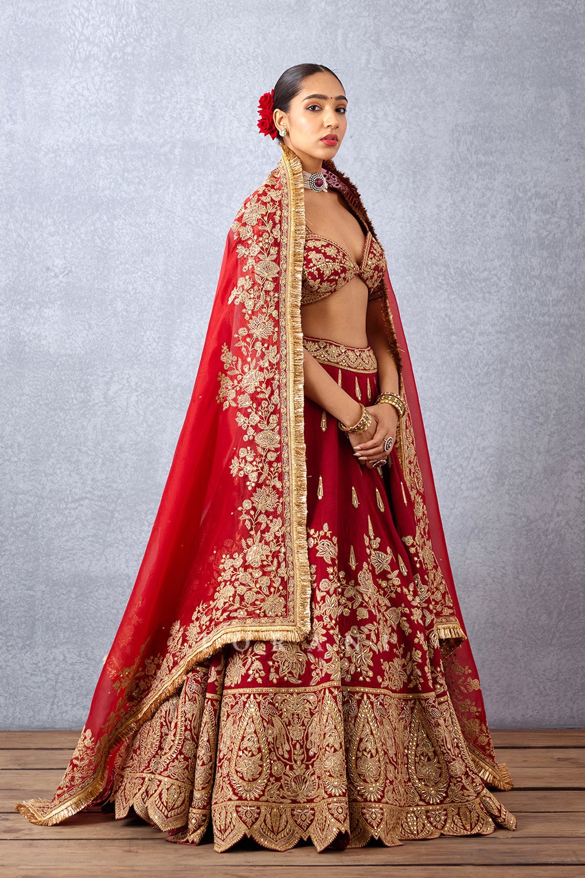SALE - Sindoori Arunaya Lehenga Set
