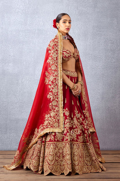 SALE - Sindoori Arunaya Lehenga Set
