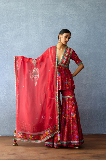 Dil Surkh Sabah Sharara Set