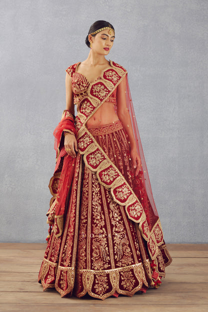 Sale- Sindoori Turvi Lehenga Set