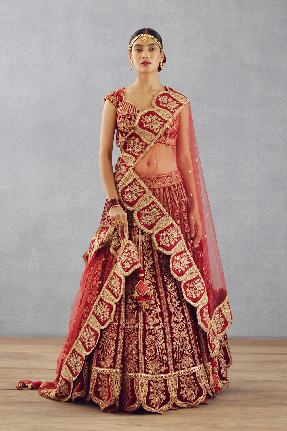 Sale- Sindoori Turvi Lehenga Set