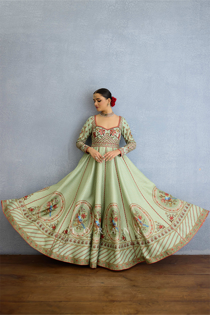 Champa Bhavika Anarakali Set