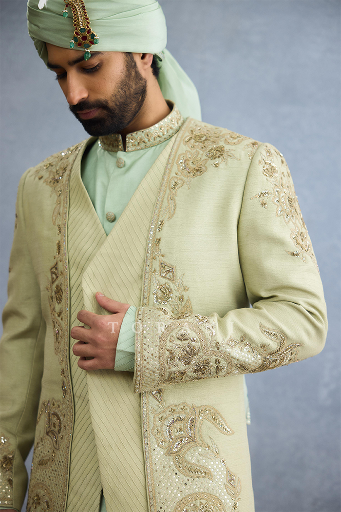 Pushta Azeem Jacket Set