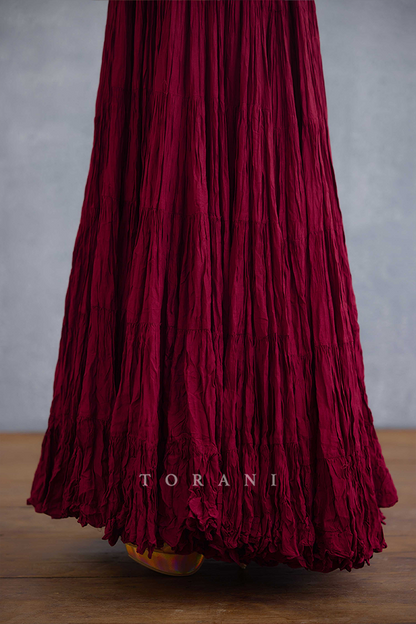 Surkh Minaj Anarkali Set