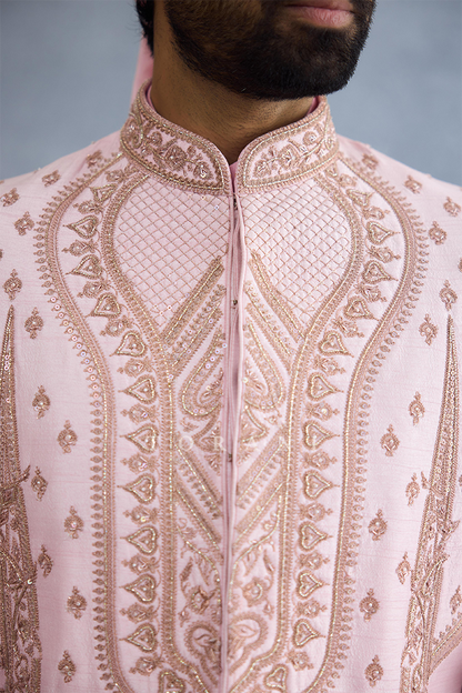 Sharbati Raqeeb Sherwani Set