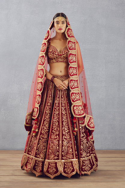 Sale- Sindoori Turvi Lehenga Set