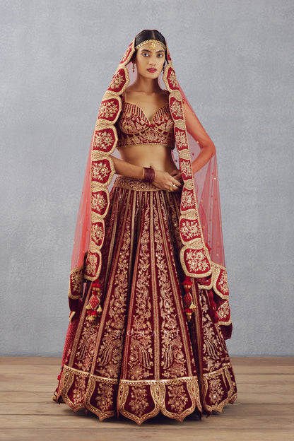 Sale- Sindoori Turvi Lehenga Set
