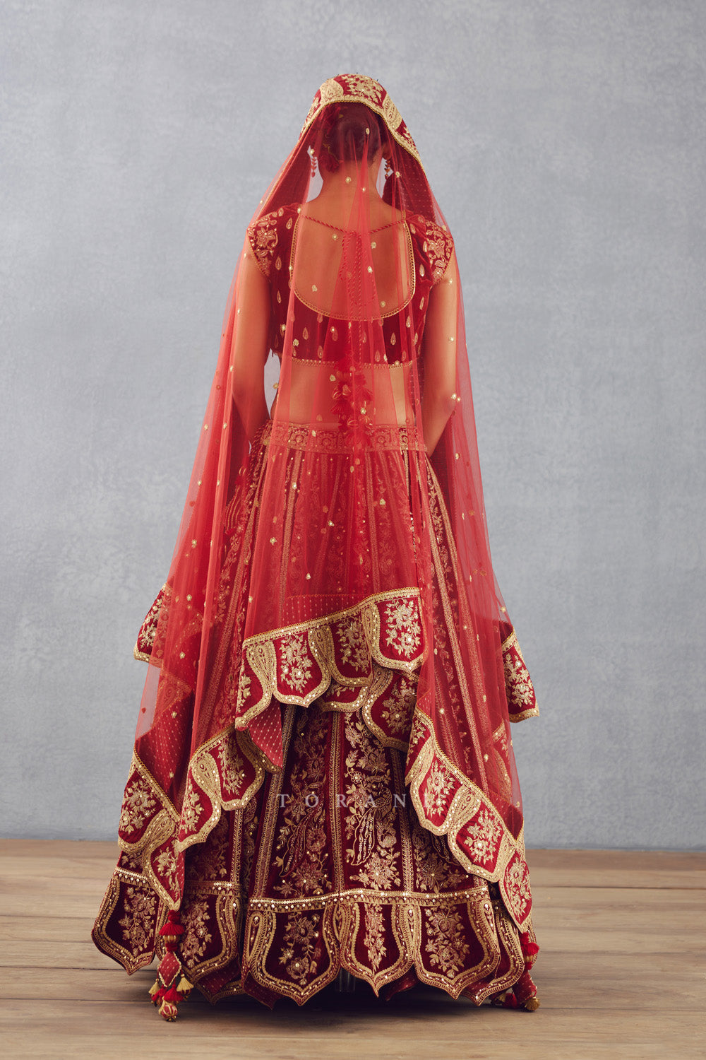 Sale- Sindoori Turvi Lehenga Set