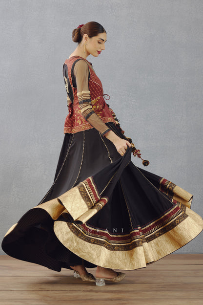 Gulghast Shirin Anarkali Set