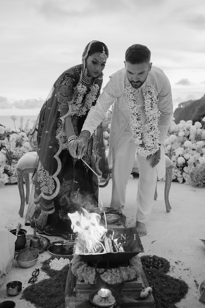 Triveni in our Sindoori Makhmal Agahni Yuvani Saree Set