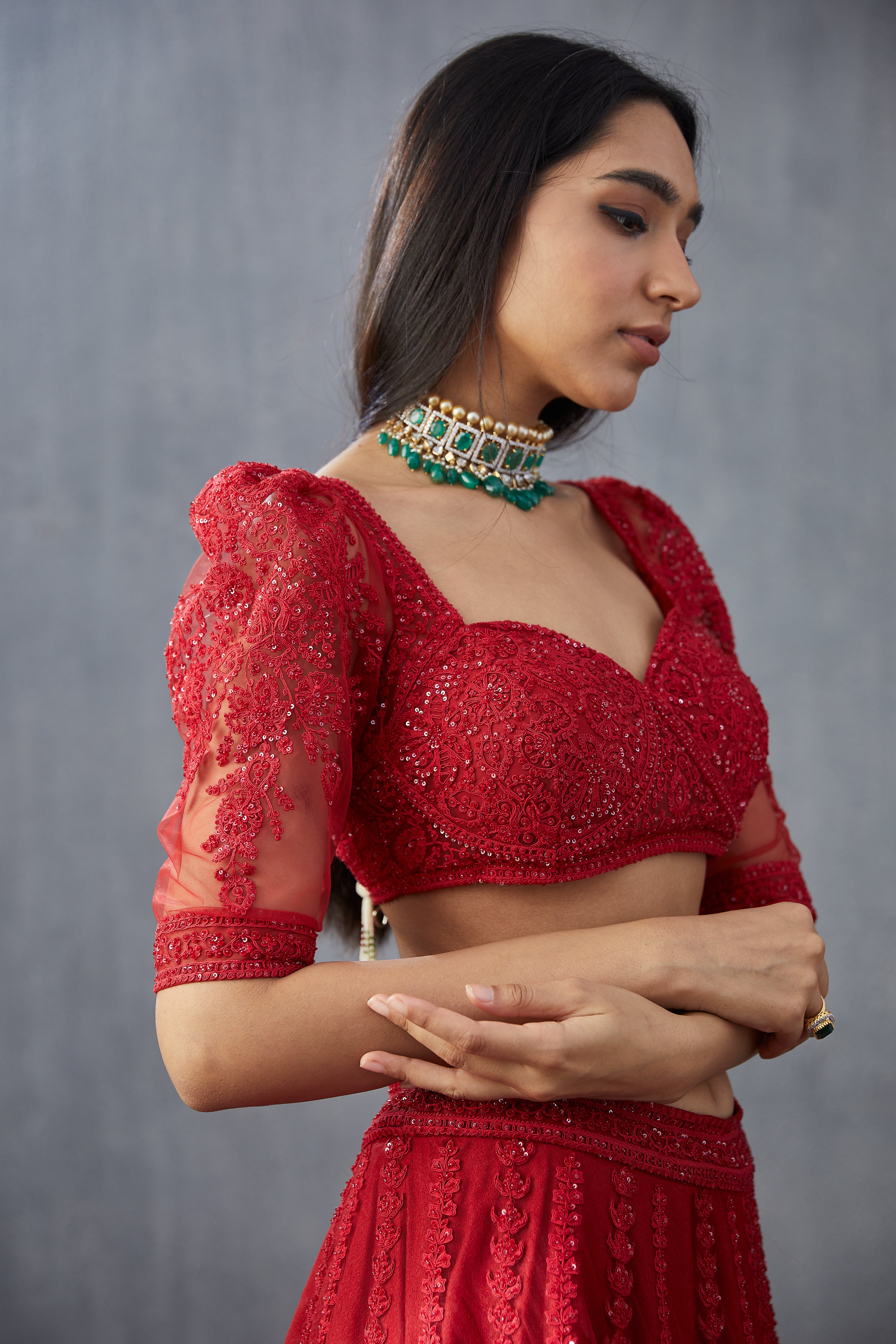 Surkh Hansini Blouse