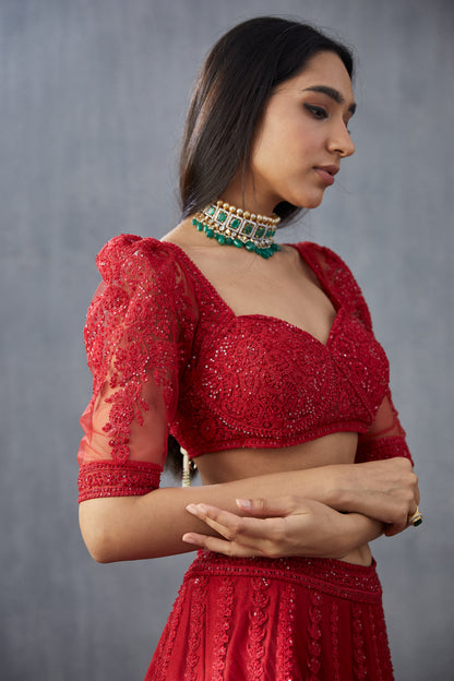 Surkh Hansini Blouse
