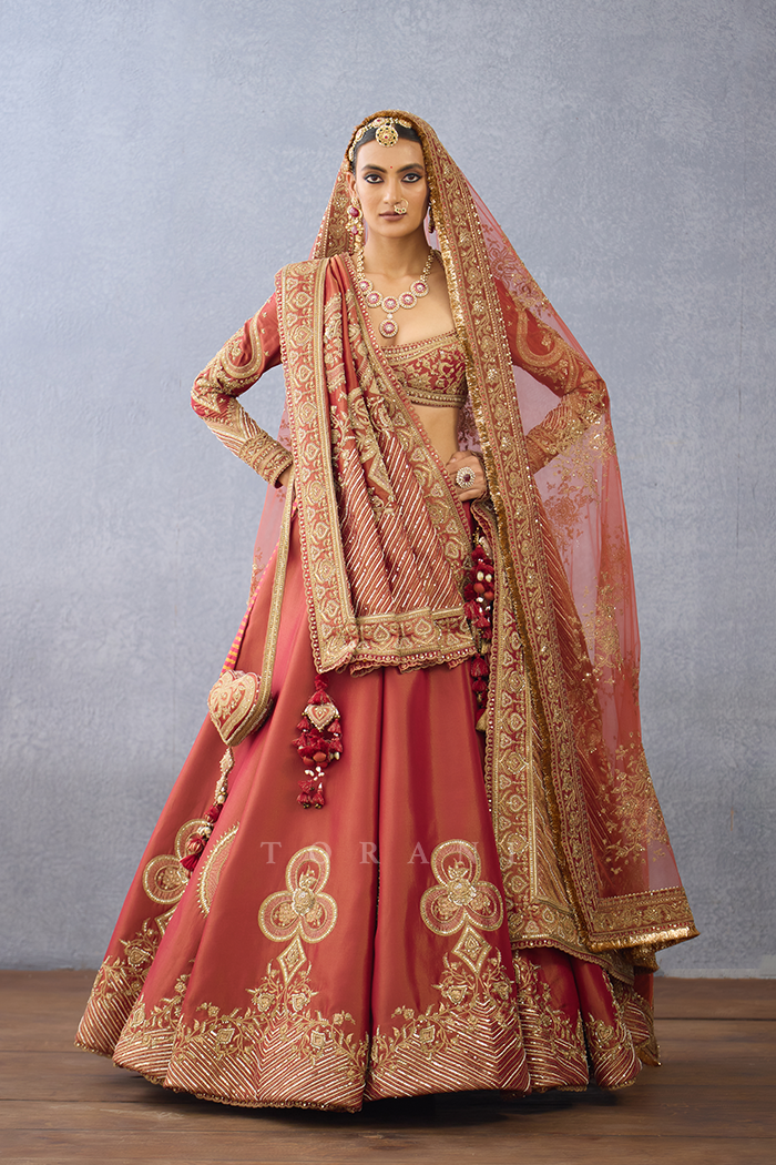 Gerua Color Gerua Subhi Lehenga Set – Torani India