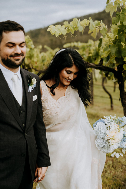 Mona Ponnada In Our Custom Swetah Ela Saree Set