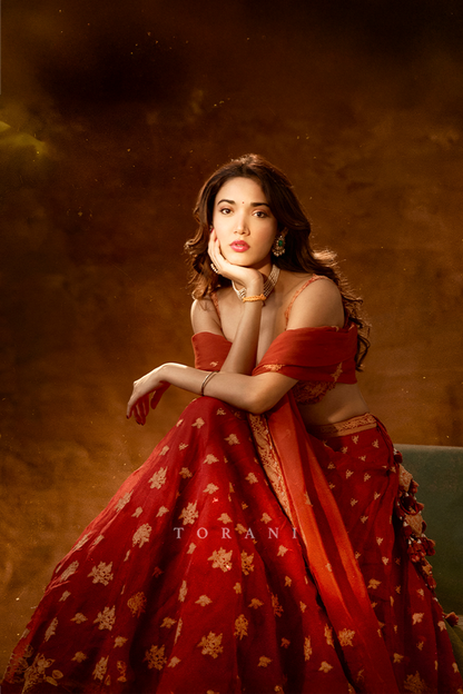 Medha Shankr in our Kunkumi Avani Lehenga Set