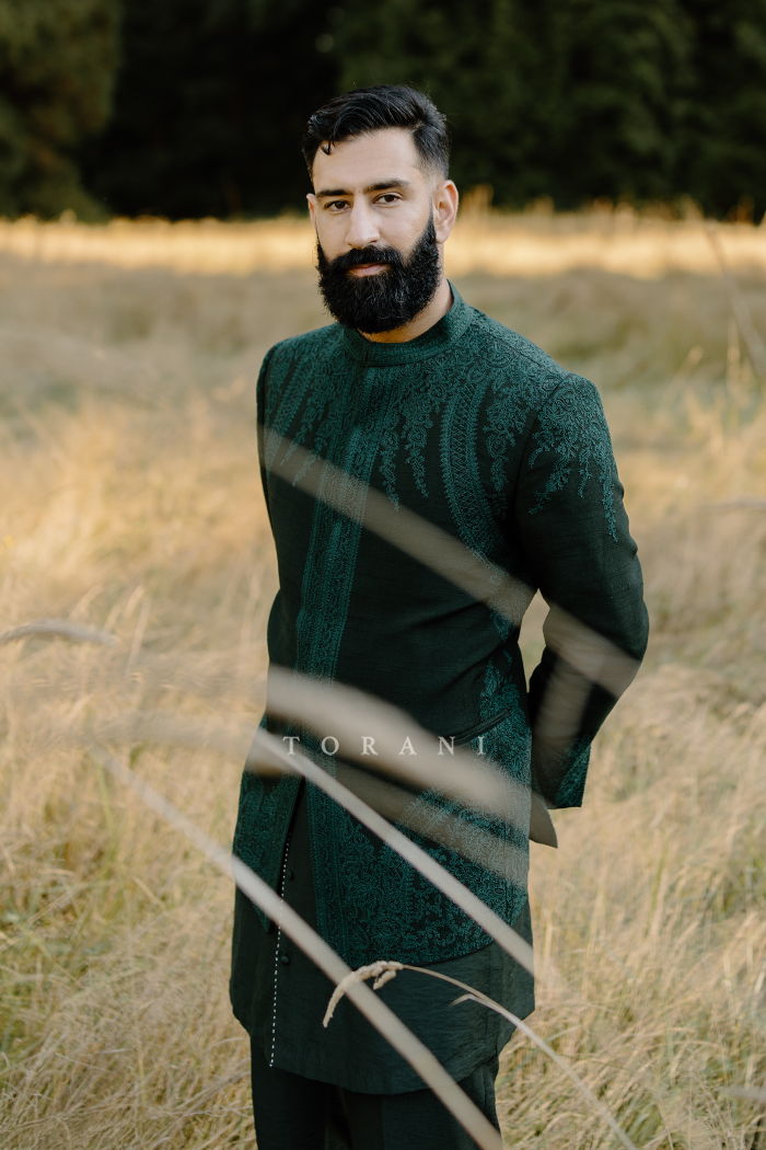 Navjot Virk in our Custom Siyahi Imam Bandi Set