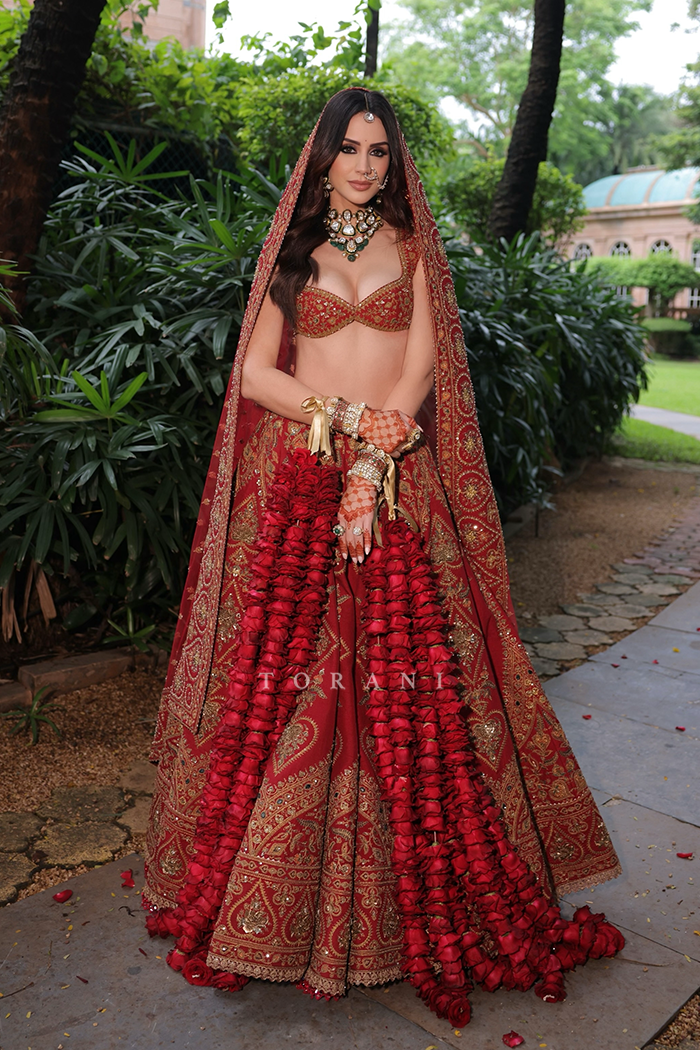 Shraddha in our Shamse Humaira Lehenga Set
