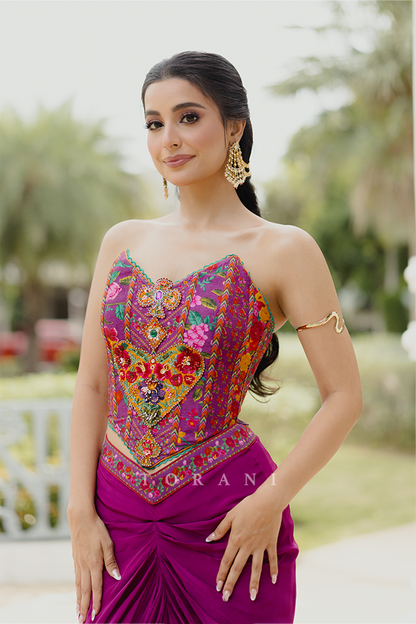 Sureena Sachdev in our Dil Kusha Ursa Corset Set