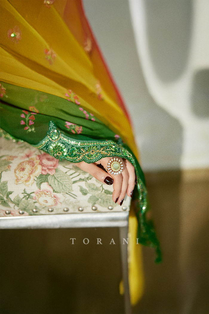 Mrunal Thakur in our Chitrangi Ziya Saree Set