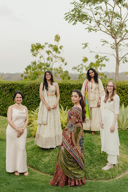 Rashmika and Vijay in our Custom Torani Set