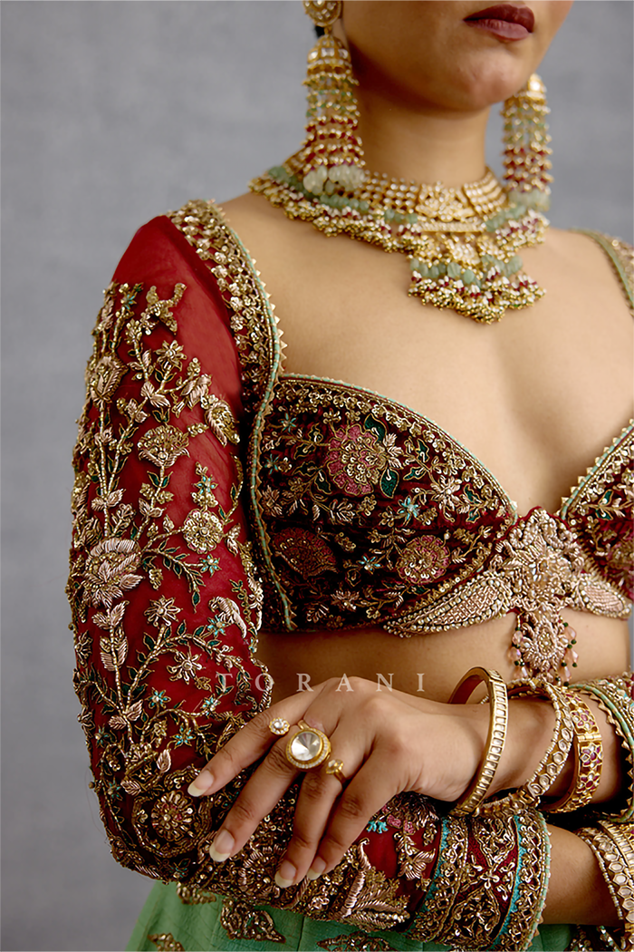 Qarmazi Nazra Blouse