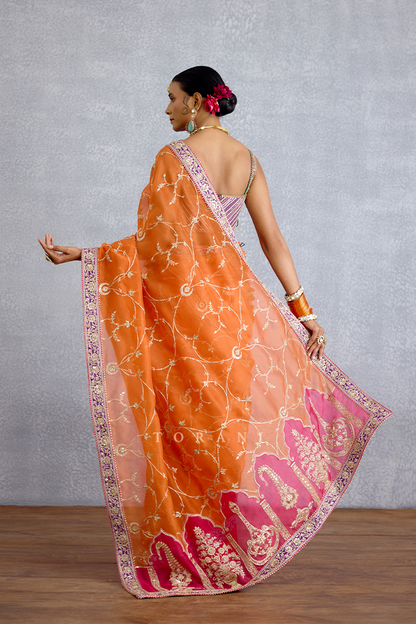 Zafrani Mehrma Saree