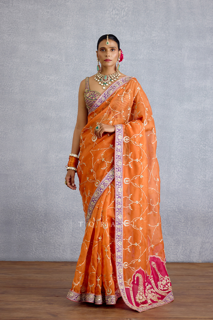 Zafrani Mehrma Saree