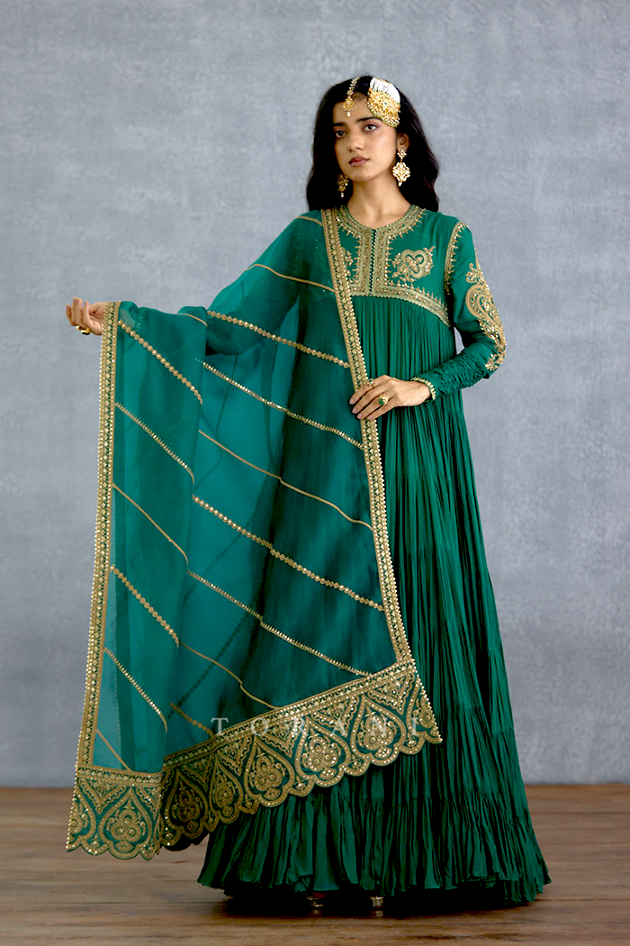 Akhzari Minaj Anarkali Set