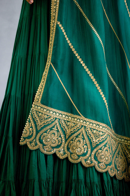 Akhzari Minaj Anarkali Set