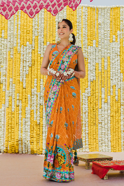 Snigdha Bhasin in our Santree Variyam Eshani Saree Set