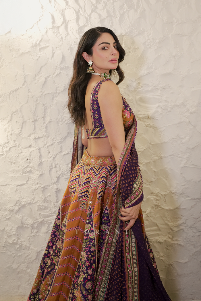 Neeru Bajwa in our Komudika Kaavya Lehenga Set