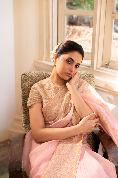 Priyanka Mohan in our Gul-Mohar Yashoda Saree Set