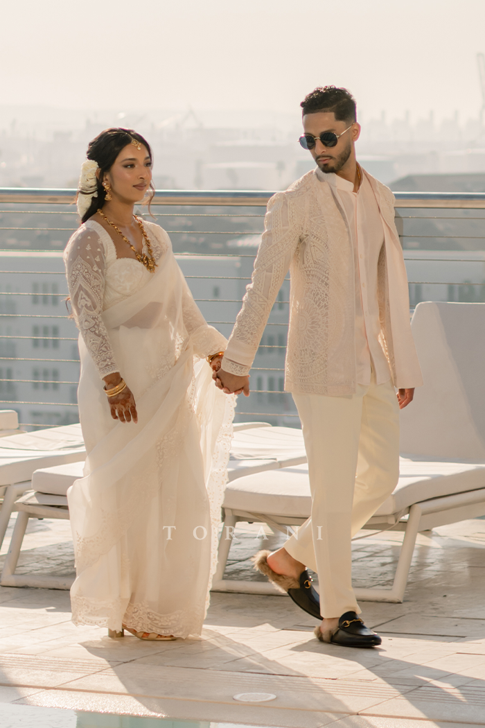 Hayley Sheth in our Swetah Yuvani Ramani Saree Set