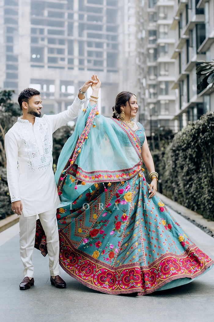 Dhvani Kanungo In Our Dil Nawaz Mahasti Zarqa Lehenga Set