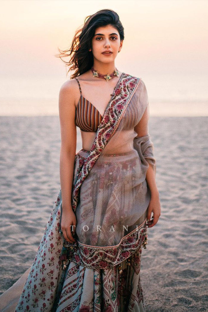 Sanjana Sanghi In Our Jaituni Waheeda Lehenga Set