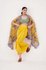 Suri Yellow Dhoti Skirt