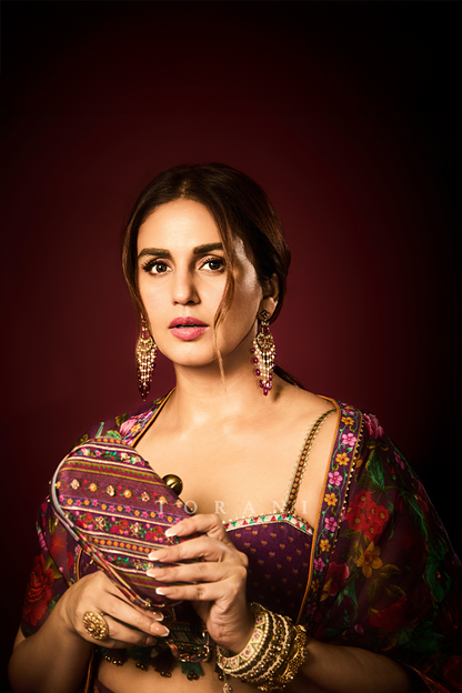 Huma Qureshi in our Dil Kusha Anamari Cape Set