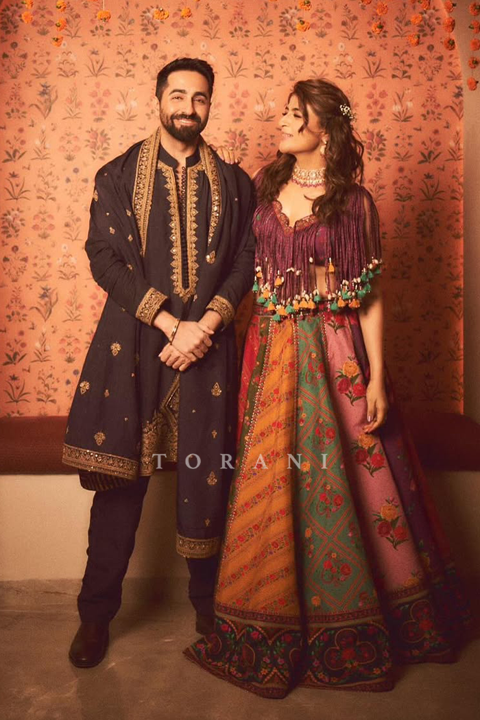 Ayushmann Khurrana and Tahira Kashyap in our Behare Kusha Set