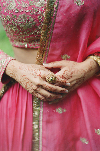 Galaxy Gill in our Custom Rang Rani Lehenga Set