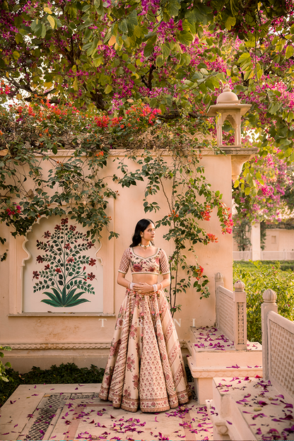 Urvashi Sania Bishnoi In Our Kasturi Waheeda Lehenga Set