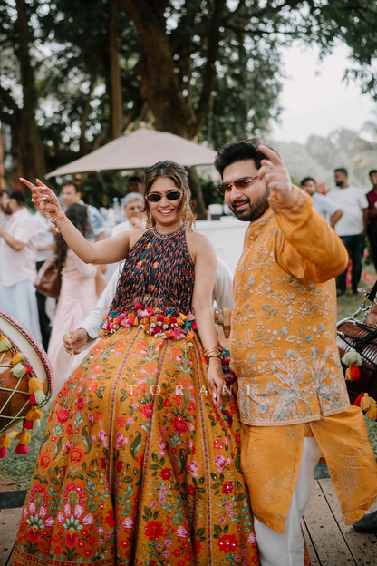 Anisha Mahajan in our Dil-Seher Jharonka Lehenga Set