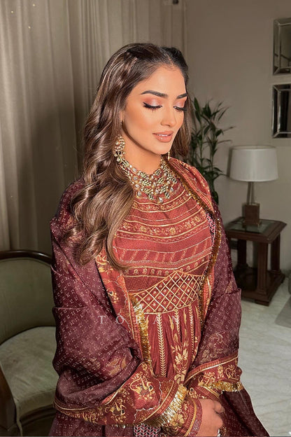 Aastha Gujral in our Gulnar Shehnaaz Anarkali Set