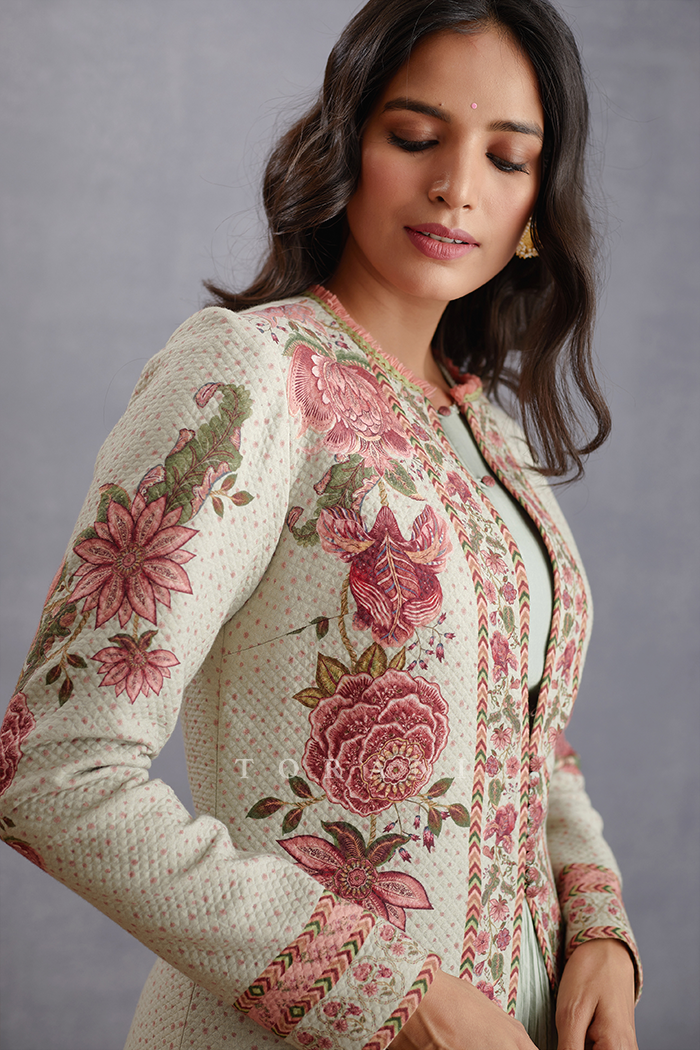Jaituni Dhuni Jacquard Jacket Set