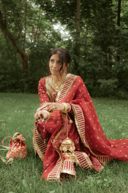 Simran Bhatti In Our Sindoori Meera Sharara Set