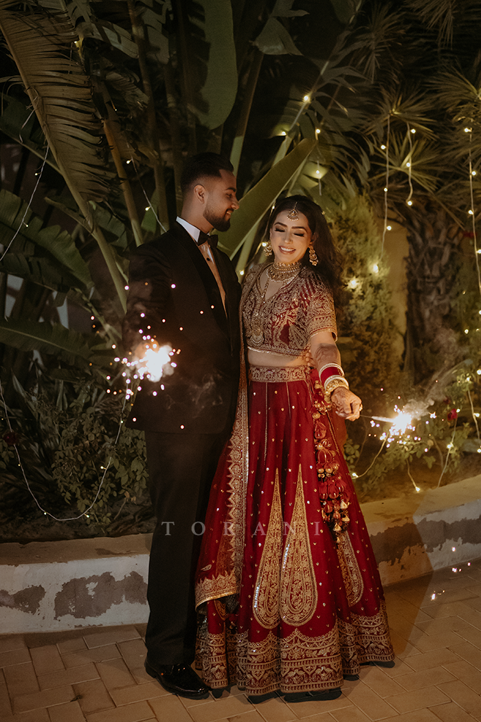 Snehdeep Kangder in our Sindoori Suhani Lehenga Set