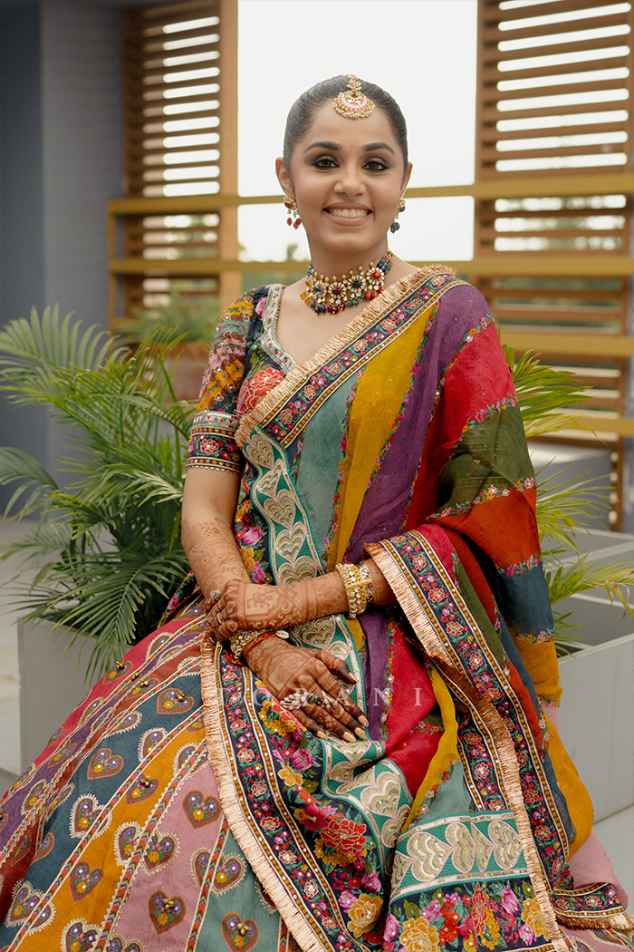 Esha Mahendra Kumar Jain in our Dil Rangrez Jiya Lehenga Set